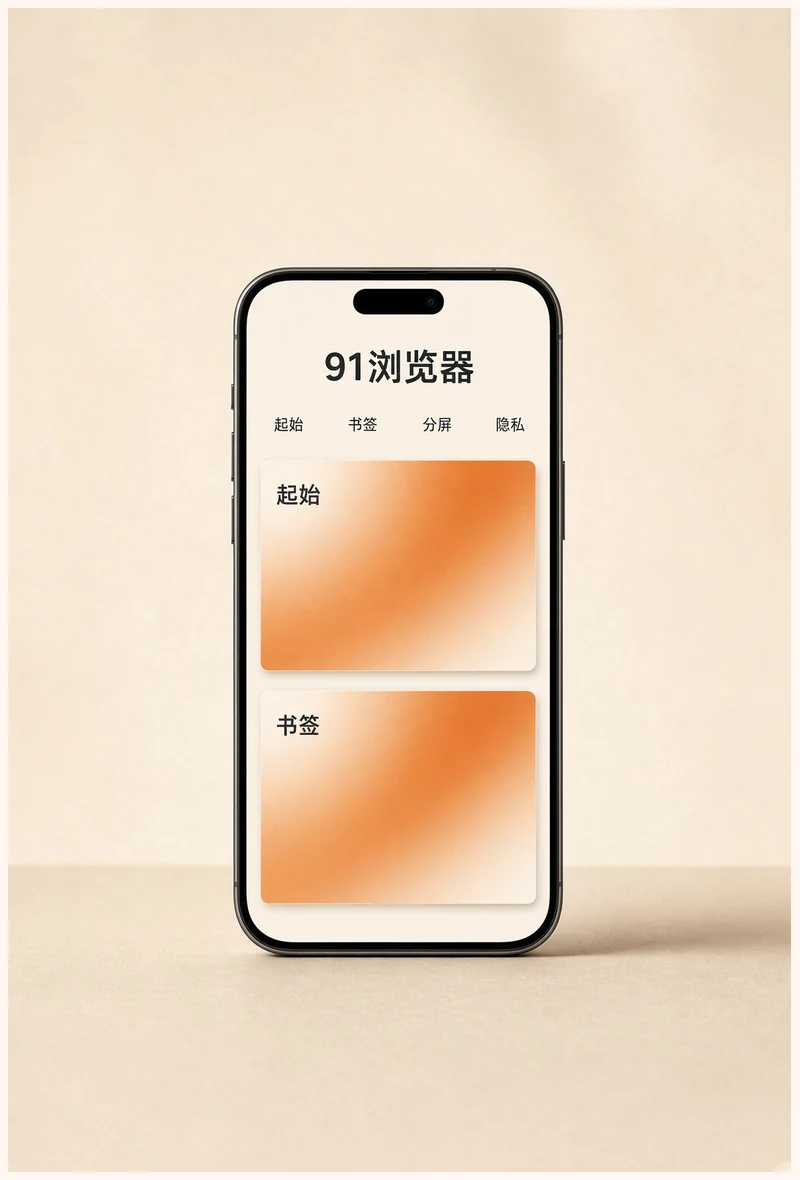 91浏览器APP移动界面